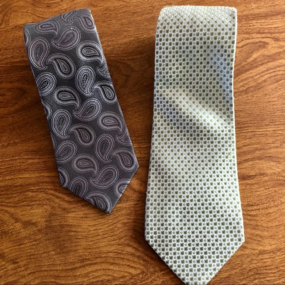 Bundle of 2 Mens ties VanHeusen & Croft&barrow Neckties accessories